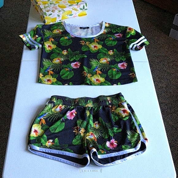 South Pole Pants - Green Southpole Tropical set